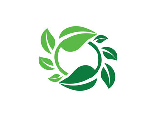 Letter S leaf logo gradient colorful design. leaf logo vector