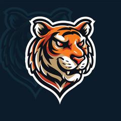 Esport vector logo tiger, tiger icon, tiger head, vector, sticker