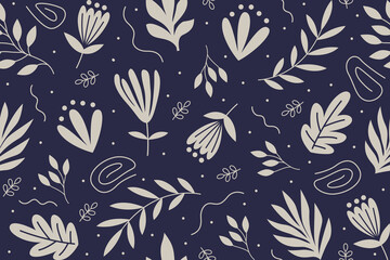 Hand drawn minimal abstract organic shapes pattern.
Seamless pattern