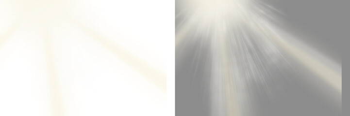 Natural sun light effects,  sunlight on transparent background, sun lens, sun rays, sunlight rays, png	