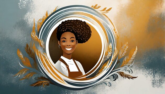 Imagem de uma padeira com espa&ccedil;o para texto