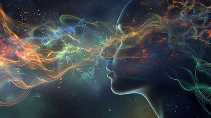 Obraz premium Mind's Celestial Voyage