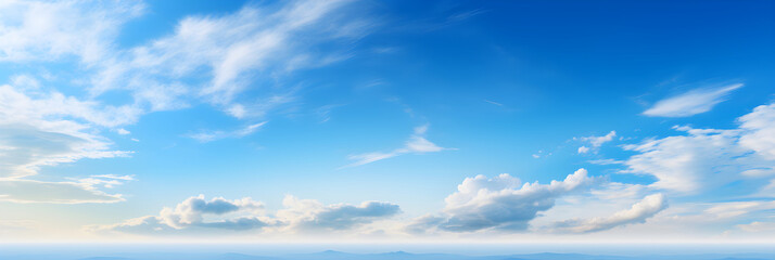 Serene Beauty of Pristine Blue Sky: A Timeless Portrayal of Nature's Undisturbed Grandeur