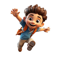 cartoon, boy, child, kid, vector, illustration, baby, people, character, fun, funny, smile, school, smiling, face, little, childhood, cute, person, sport