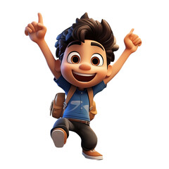 cartoon, boy, child, kid, vector, illustration, baby, people, character, fun, funny, smile, school, smiling, face, little, childhood, cute, person, sport