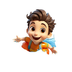 cartoon, boy, child, kid, vector, illustration, baby, people, character, fun, funny, smile, school, smiling, face, little, childhood, cute, person, sport