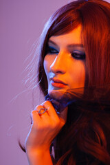 portrait of a woman with makeup