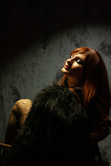 portrait of a woman in the night