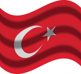 turkey flag with wind icon