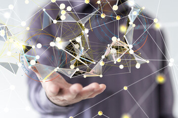 Software, web development, programming concept. Abstract Programming