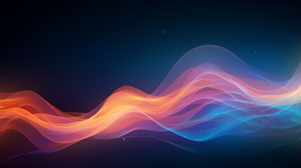 Vector background depicting artificial intelligence with a turbulence flow trail, presenting a futuristic AI concept. - obrazy, fototapety, plakaty