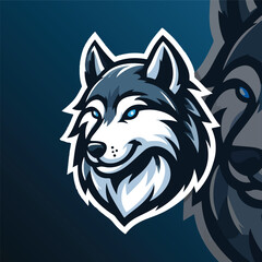 Esport vector logo wolf, wolf icon, wolf head, vector, sticker