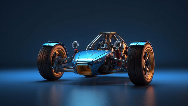 Electric Scotter chassis, to reveal the battery pack, motor, and other key elements, full view of a Scotter, vehicle illustration, Autodesk SolidWorks visualize, trending on vehicle design, 