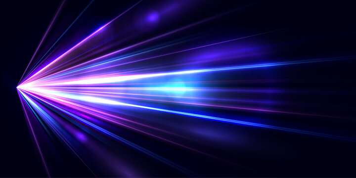 Modern abstract high-speed light trials effect. Speed movement background. Futuristic digital technology concept, big data, network connection, communication. Velocity pattern for banner. Vector EPS10