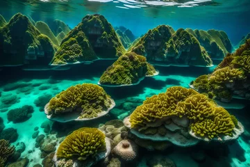 Fototapeten coral reef and fish © Sawagi007