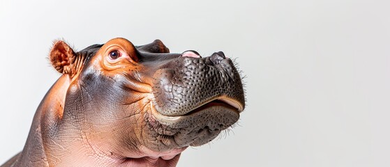 a close up of a hippopotamus's face with it's mouth open and it's tongue out.