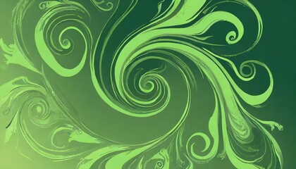 swirly green gradient background