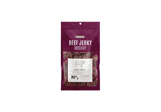 Beef Jerky Package Mockup