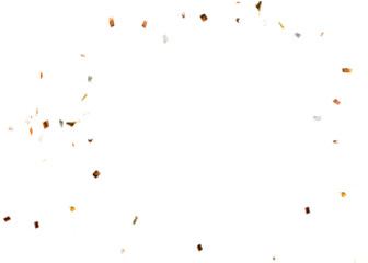 Confetti gold color png, Birthday holiday wedding, glitter dust confetti,  Golden confetti falling down isolated on transparent background. photoshop overlays, png	