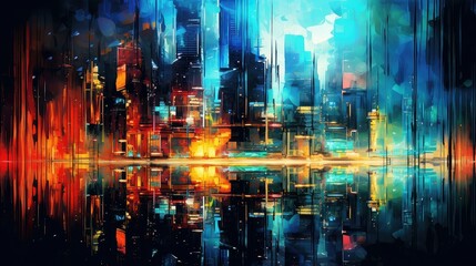 Fototapeta na wymiar modern abstract city background