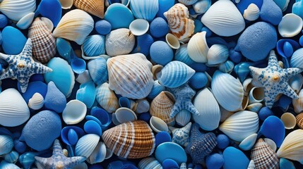 geometric shape blue background