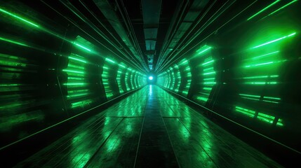 glowing tunnel neon background