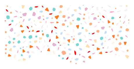 Shape corner particles. Vector illustration.	