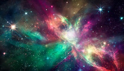 abstract background with nebulas stars and galactic science fiction cosmic wallpaper