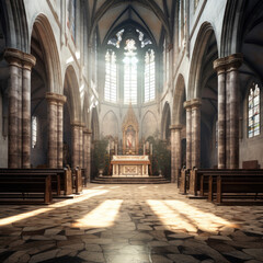 Fototapeta premium Abbey Church Interiors