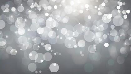 abstract grey background with bokeh defocused lights illustration beautiful