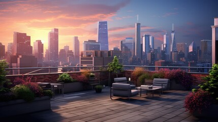 Fototapeta premium scape office city background