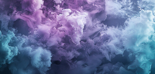 Soft lavender clouds on charcoal gray and aquamarine, for a serene header.