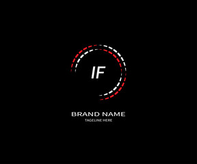 IF letter logo Design. Unique attractive creative modern initial IF initial based letter icon logo