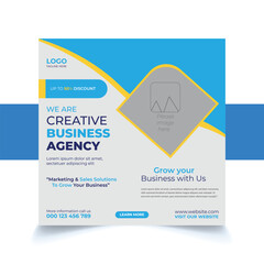 corporate post banner design template  illustrator Vector premium Quality post design