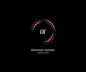 Fototapeta na wymiar IX letter logo Design. Unique attractive creative modern initial IX initial based letter icon logo