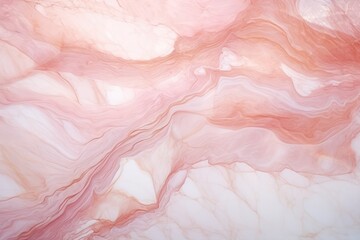 Fototapeta premium abstract marble texture background, close-up showcases a luxurious rose gold marble background with dramatic swirls of pink and white, creating a sense of movement and dimension.