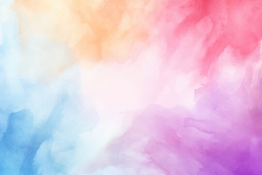 a dreamy abstract background created with watercolors. Soft pastel colors blend and flow together, creating a gentle and ethereal atmosphere.
