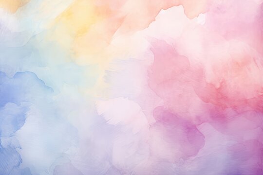 a dreamy abstract background created with watercolors. Soft pastel colors blend and flow together, creating a gentle and ethereal atmosphere.