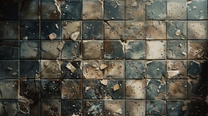 broken tiles texture background.
