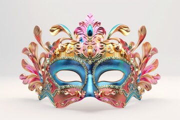 Carnival mask isolated on white background
