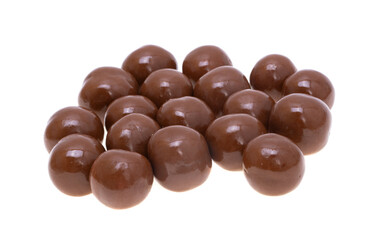 chocolate balls isolated