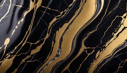 Dark grey nebular marble with gold veins pattern wall tile sample
