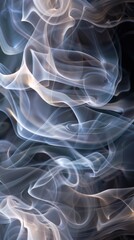 Abstract smoke on a black background. Texture. Design element.