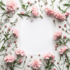 Floral celebration background, Mothers Day, Womens Day and flowers