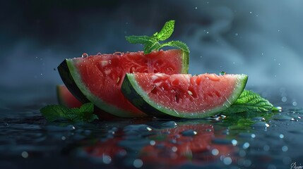 summer watermelon mint