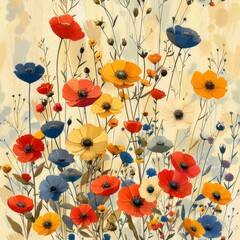 Wildflowers illustration