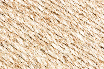 Rope texture. Brown old rope lines. Striped pattern. Retro textile texture. Stripes background on canvas. Twine pattern.