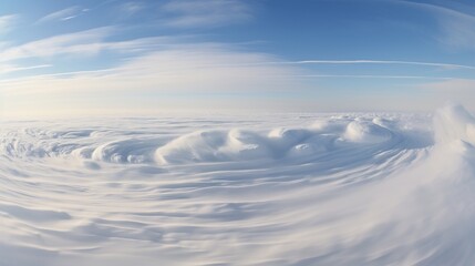 Swirling Clouds of Dry Ice Roll Across Evenly Lit Surface