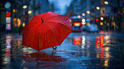 storm umbrella with rain