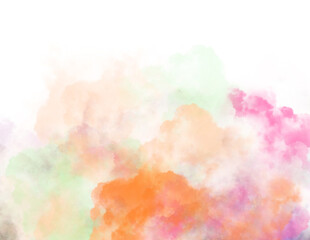 pastel colored cloudscape on transparent background clipart sky cloud pink yellow green white